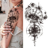 Large Peony Temporary Tattoos