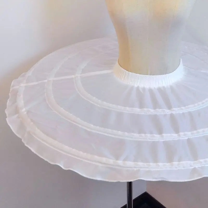 UFO Shape Ruffled Petticoat Fishbone Ballet Pancake Tutu Under Skirts