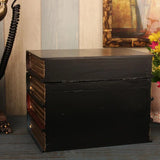 Old Books Wooden Storage Box Book Shelf Decoration