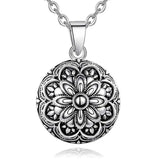 Flower Harmony Sound Chime Ball Mexican Bola Pendant Necklace