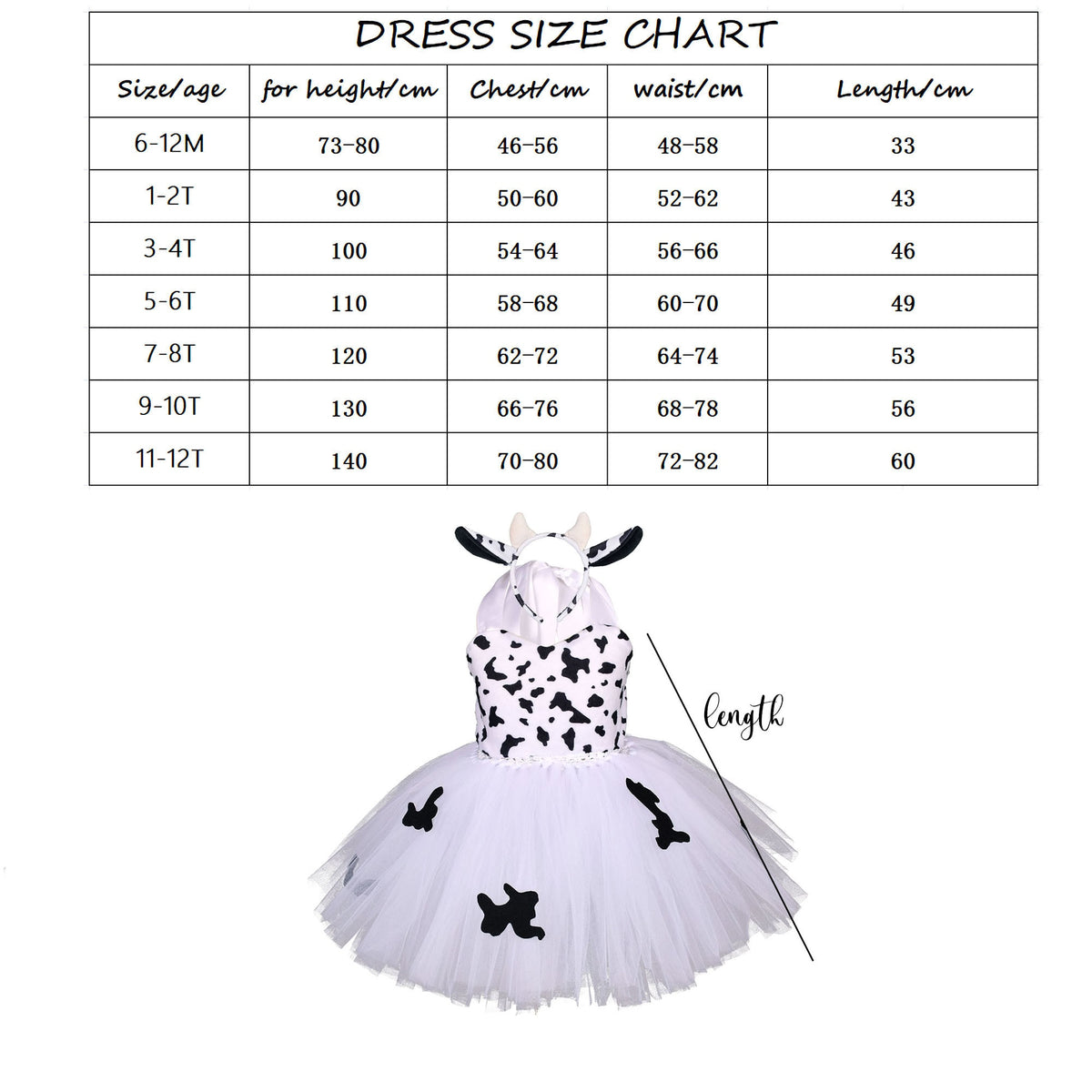 Squirrel Tutu Dress Kids Halloween Costume Ears Headband Tail Set