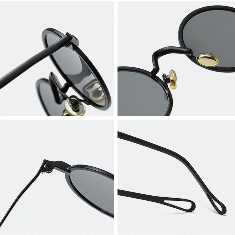 Frank's Round Metal Sunglasses UV400 Sun Glasses