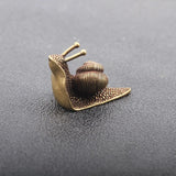 Copper Snail Figurine Tea Pet