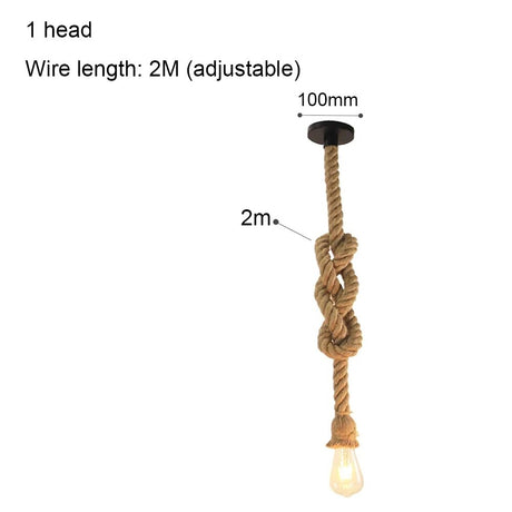 Pirate's Ship Hemp Rope Ceiling Pendant Light Chandeliers Spider Chandelier
