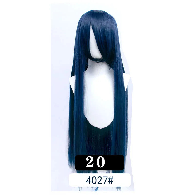 Extra Long Wavy or Straight Wigs with Full Bangs Heat Resistant