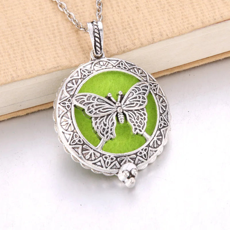 Aromatherapy Butterfly Essential Oil Diffuser Locket Necklace or Car A -  Zoe and Piper