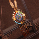 Handmade Beaded Leather Boho Necklaces
