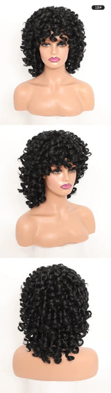 Ringlet Wigs Orange Pink Blonde Cosplay Wigs