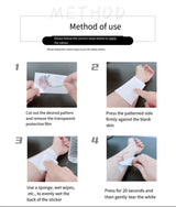 Dark Sun Moon Celestial Temporary Tattoos