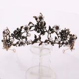 Duchess Delilah Baroque Crystal Pearls Tiaras