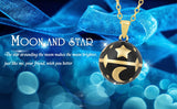 The Moon and The Stars Harmony Chime Ball Mexican Bola Necklace