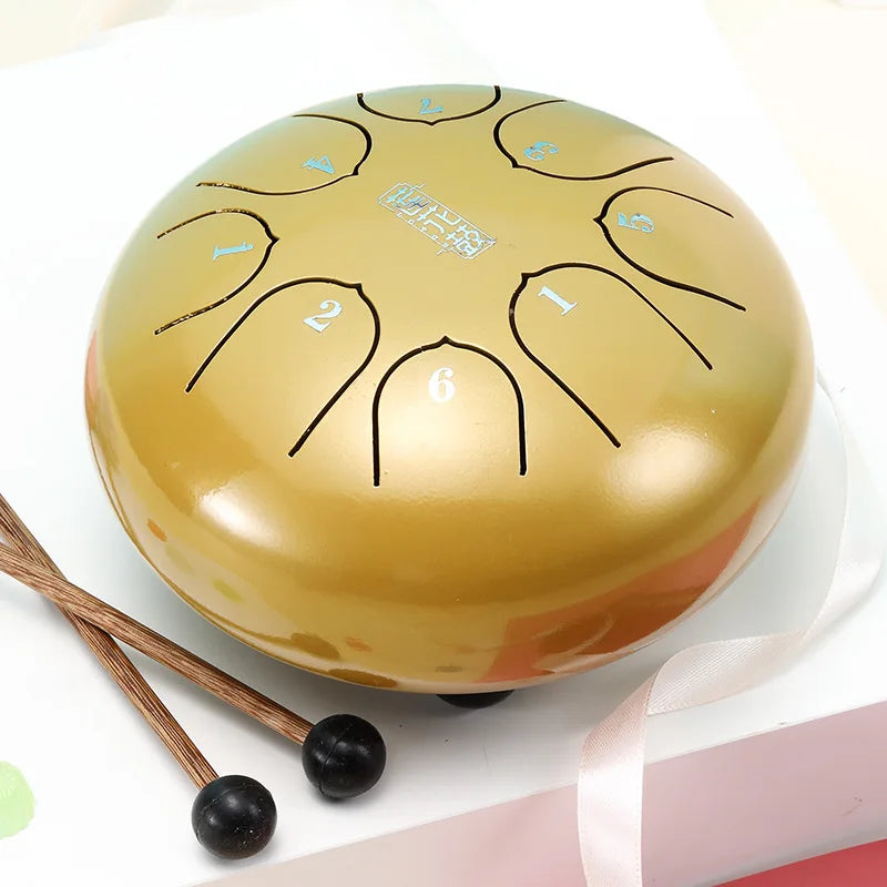 6 Inch Steel Tongue Drum Set Percussion Musical Instrument