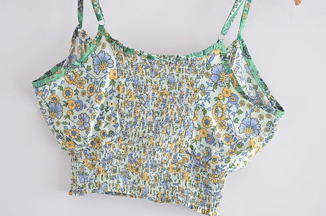 Fern's Boho Two Piece Summer Wide Leg Pant and Camisole Sets