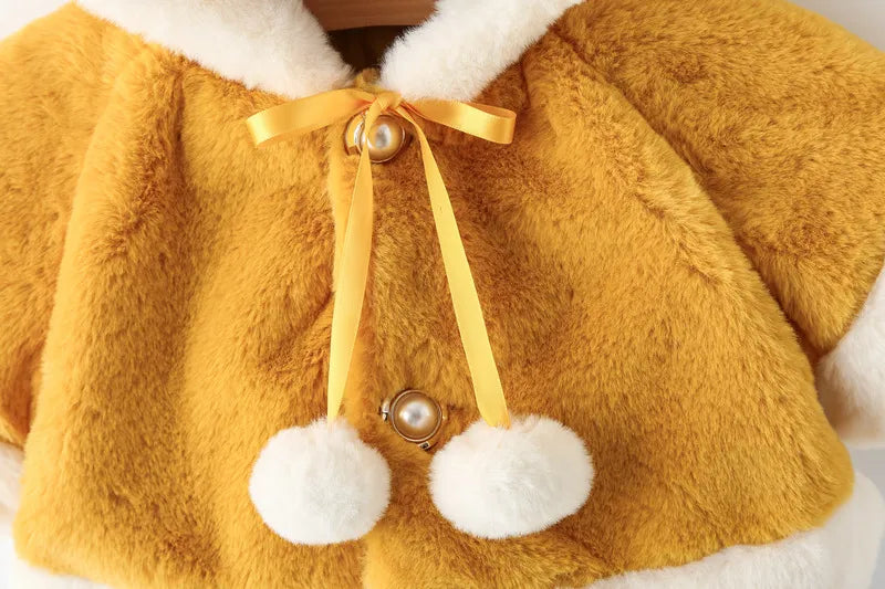 Christmas Deer Plush Baby Jacket