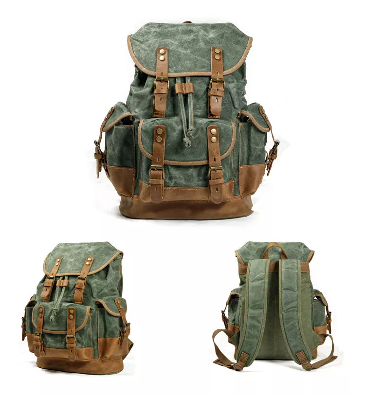 Waterproof Waxed Canvas Rucksack