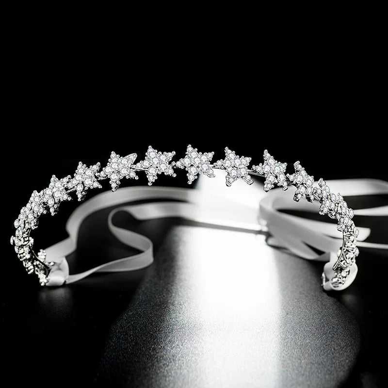 Christmas Pagent Crystal Star Hairband Tiara