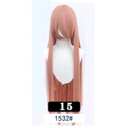 Extra Long Wavy or Straight Wigs with Full Bangs Heat Resistant