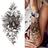 Large Peony Temporary Tattoos