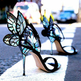 Flitter Feet Butterfly High Heels Party Shoes