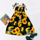 Summer Boho Girls Beach Dress 2 - 12 Years With Necklace Gift