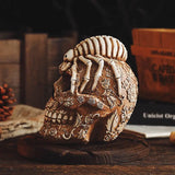 Skull And Spider Resin Statues Skeleton Dark Academia Home Office Desk Decor Halloween Party Decoration