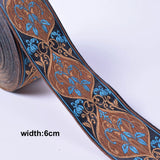 1M Boho Embroidered Jacquard Ribbons Trim DIY Craft