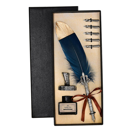 Calligraphy Feather Quill Fountain Pen Set Gift Box.