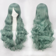 Extra Long Wavy or Straight Wigs with Full Bangs Heat Resistant