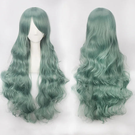 Extra Long Wavy or Straight Wigs with Full Bangs Heat Resistant