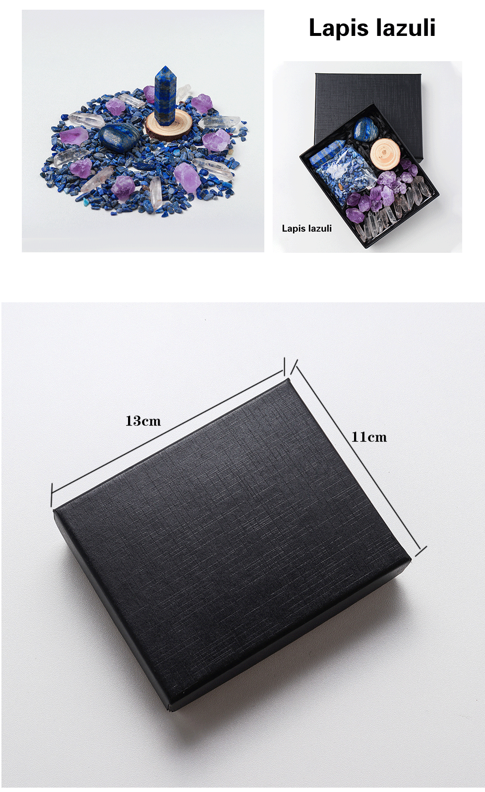 Natural Crystal Gift Sets Amethyst Clear Quartz Rose Quartz Gifts Box