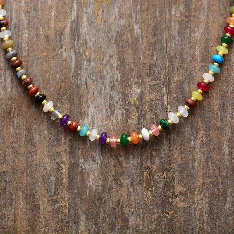 Earthly Natural Stones Beaded Necklace