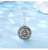 Flower Harmony Sound Chime Ball Mexican Bola Pendant Necklace