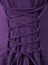 Archer's Goblincore Hooded  Lace Up Tunic Dress