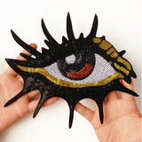 Appliqué Patches Sequins Eye Embroidery Patch Sewing Accessories Iron On Patches