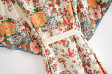 Annie's Floral Print Long Kimono