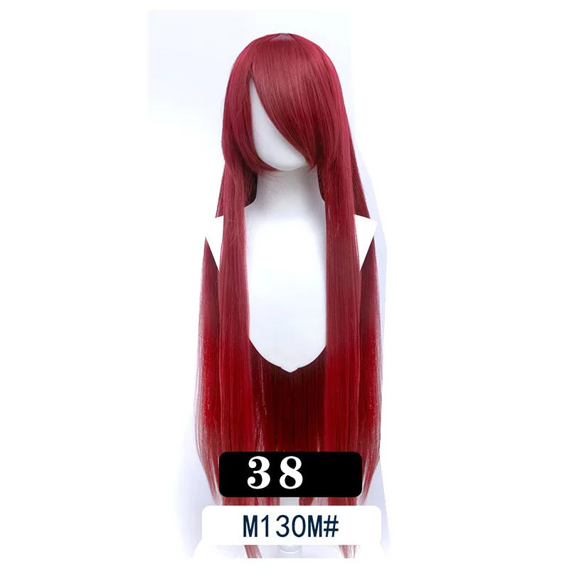 Extra Long Wavy or Straight Wigs with Full Bangs Heat Resistant