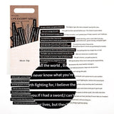 Poetry and Prose Word Sentence Stickers Art Journal Scrapbooking Stickers