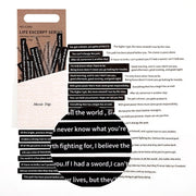 Poetry and Prose Word Sentence Stickers Art Journal Scrapbooking Stickers