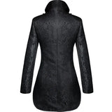 Mens Steampunk Victorian Gothic Jacquard Tailcoat Jacket Stage Performance Costumes