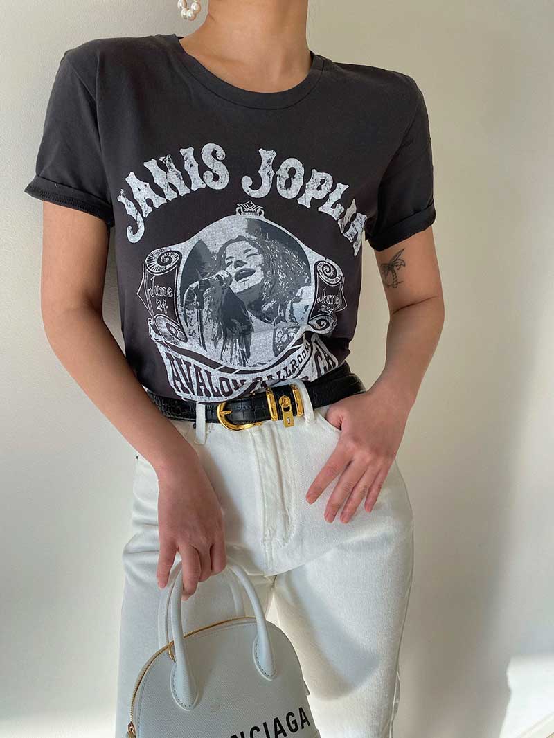 Janis Joplin Rock Chic Music T-shirt