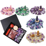 Natural Crystal Gift Sets Amethyst Clear Quartz Rose Quartz Gifts Box