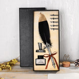 Calligraphy Feather Quill Fountain Pen Set Gift Box