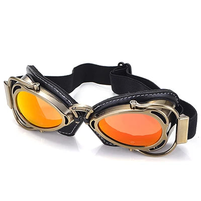 Vintage Motorcycle Goggles Sun Windproof Goggles Racer Pilot Helmet Glasses