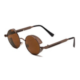 Leon's Round Polarised Sunglasses Steampunk UV400