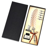 Calligraphy Feather Quill Fountain Pen Set Gift Box.