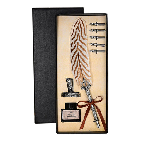 Calligraphy Feather Quill Fountain Pen Set Gift Box