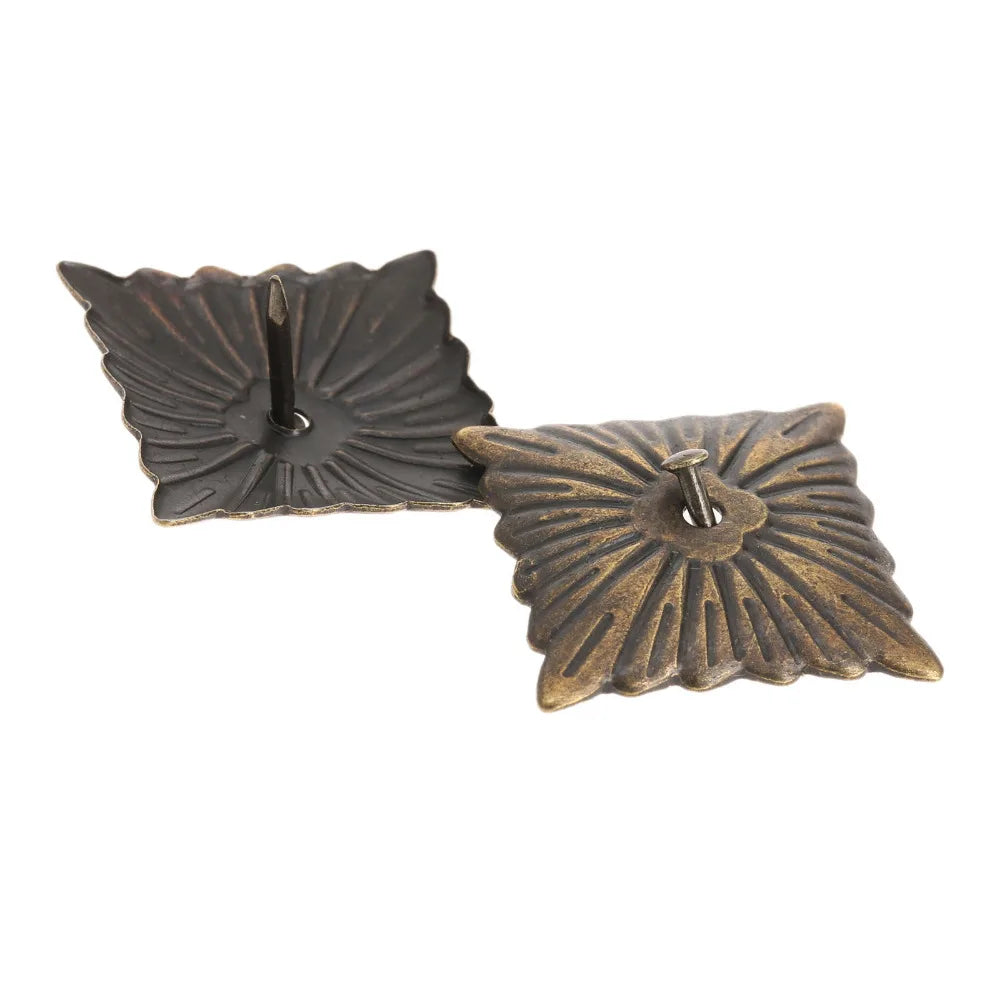 100 Iron Tacks Furniture Hardware Nails Antique Bronze Decorative Upholstery Studs