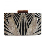 Pearlescent Acrylic Evening Clutch Bag