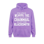 Chainmail is at the Blacksmith Ren Fair Men's Hoodie Sweatshirts