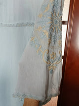 Laney's Long Sleeve Vintage Embroidered Cotton Boho Dress